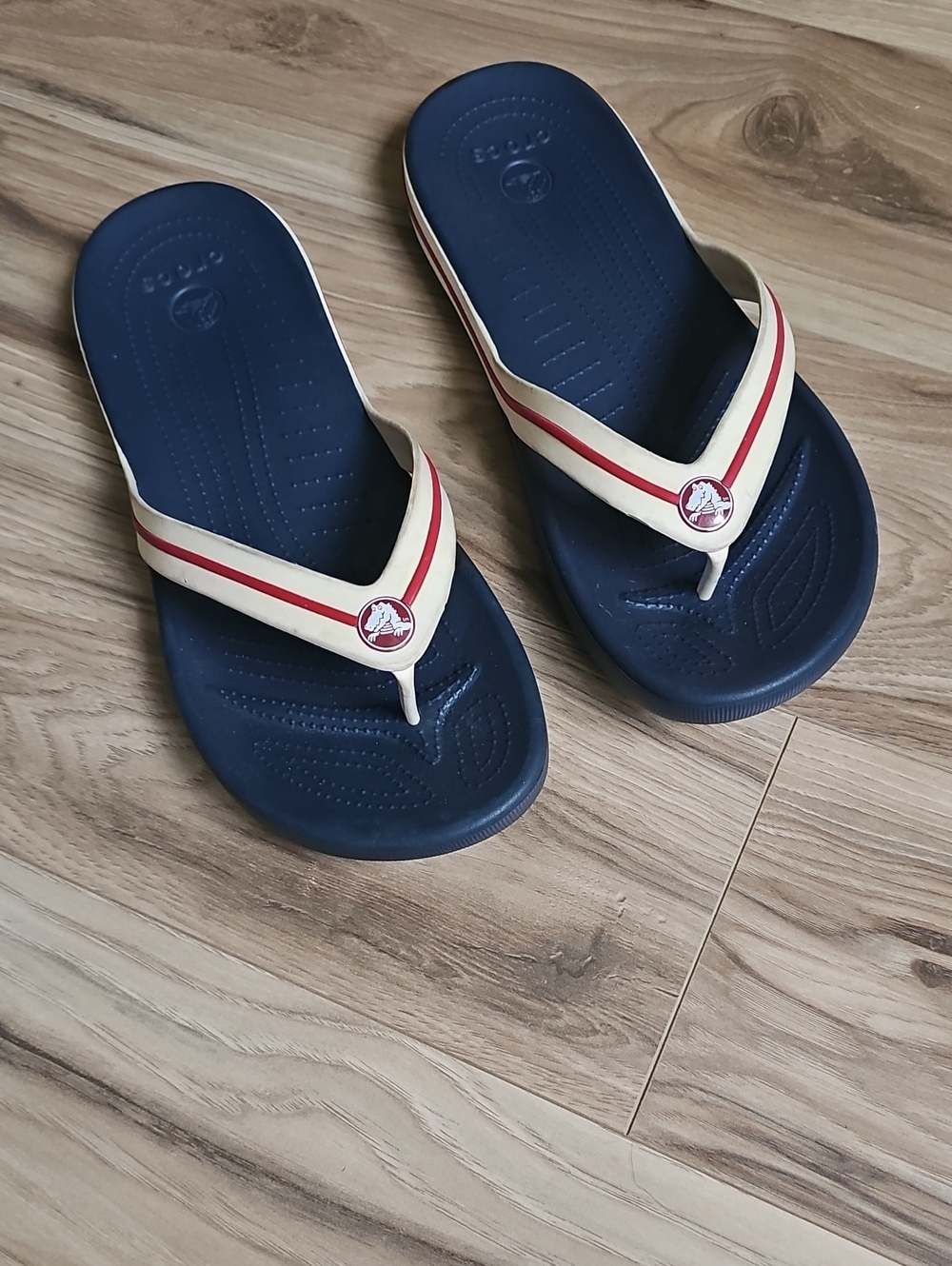 Men Navy Blue Crocs Flip-Flops  Sandals   Size 12